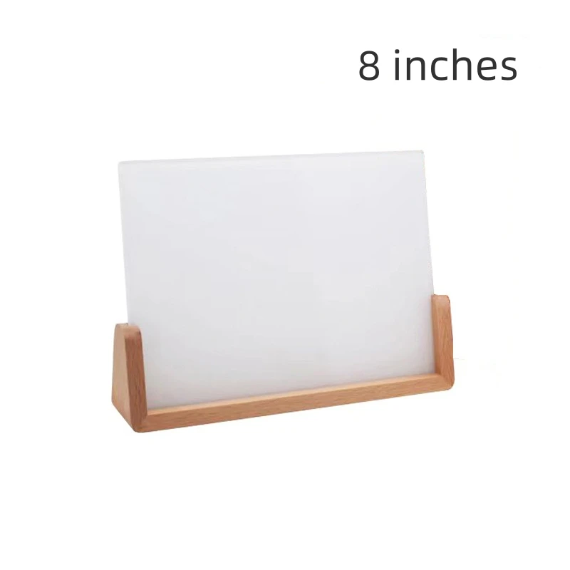 New Thermal Sublimation Acrylic Photo Frame Decora Heat Transfer U-type Wood Bottom Photo Frame Blank Acrylic For DIY Printing