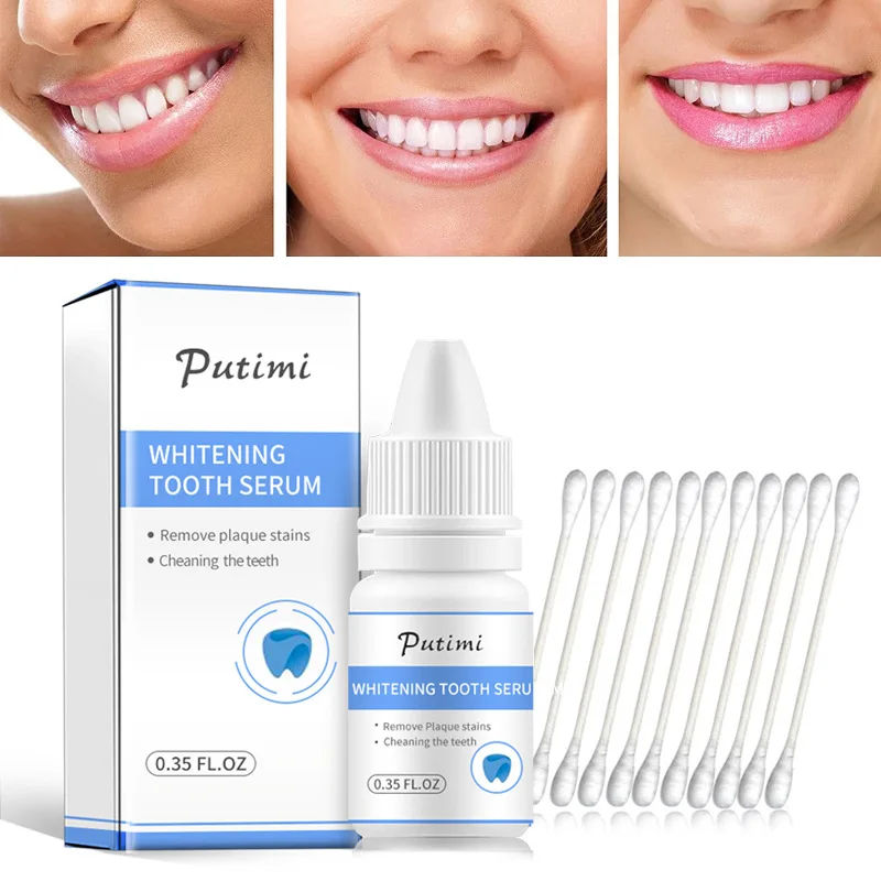 OEM Yellow Stains Teeth Treatment Smoke Coffee Plaque Dental Tools Oral Hygiene Remove White Tooth Care Teeth Whitening Essence