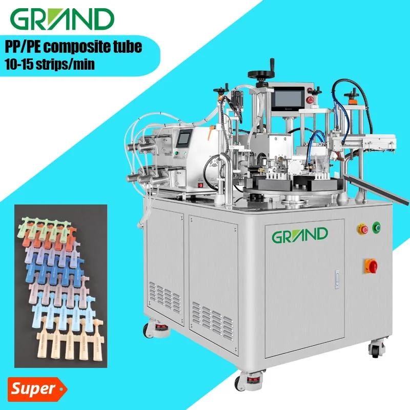 Semi Automatic strips tube Precise Filler And Ultrasonic Sealer Equipment With Printing Code