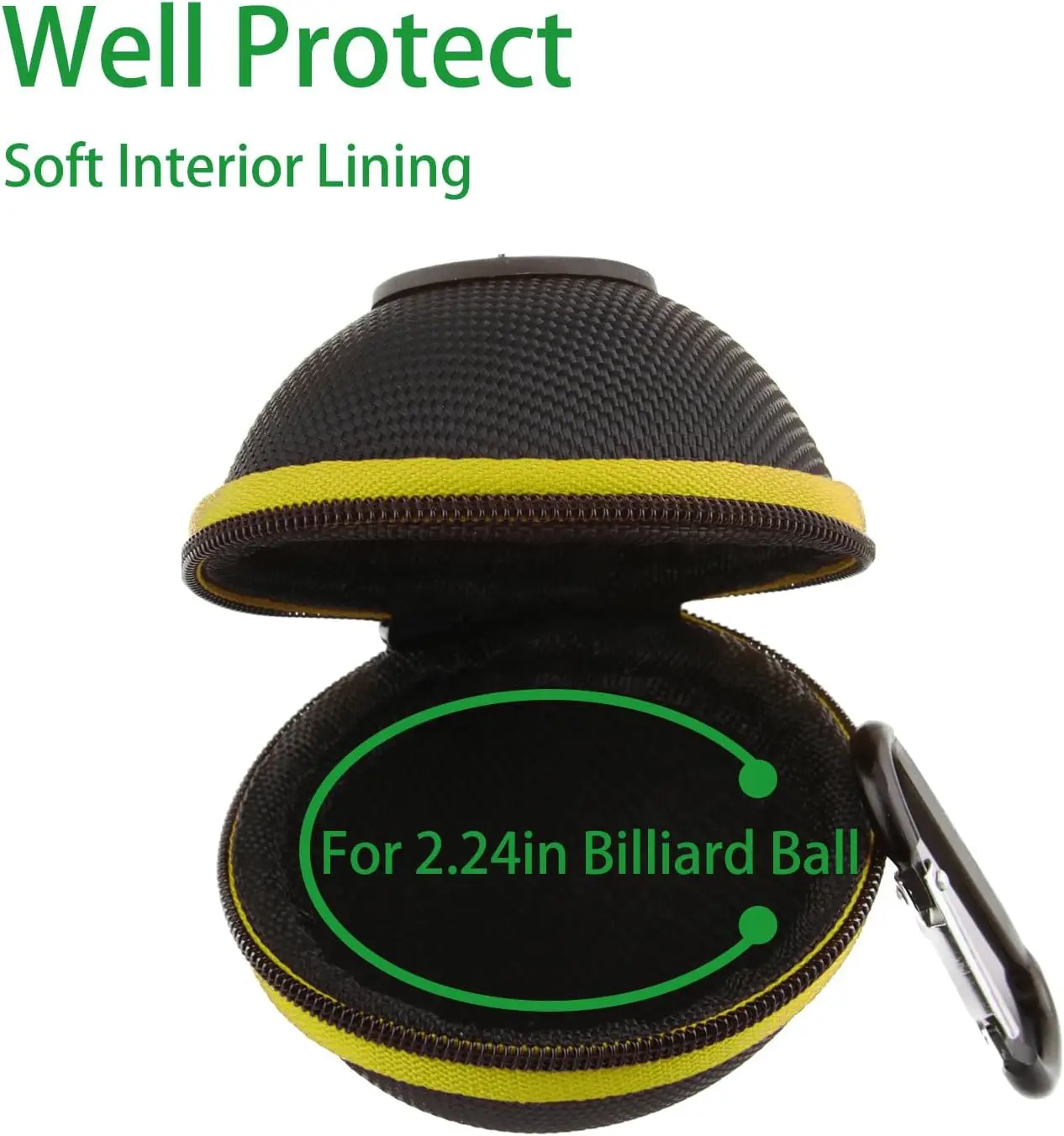 Sport Clip-on Case Cue Ball Bag for Attaching Cue Pool Balls Billiard Training Balls to Your Cue Stick Bag Strap Design