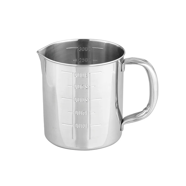Japanese chemist laboratory metal stainless steel lab beaker with handle