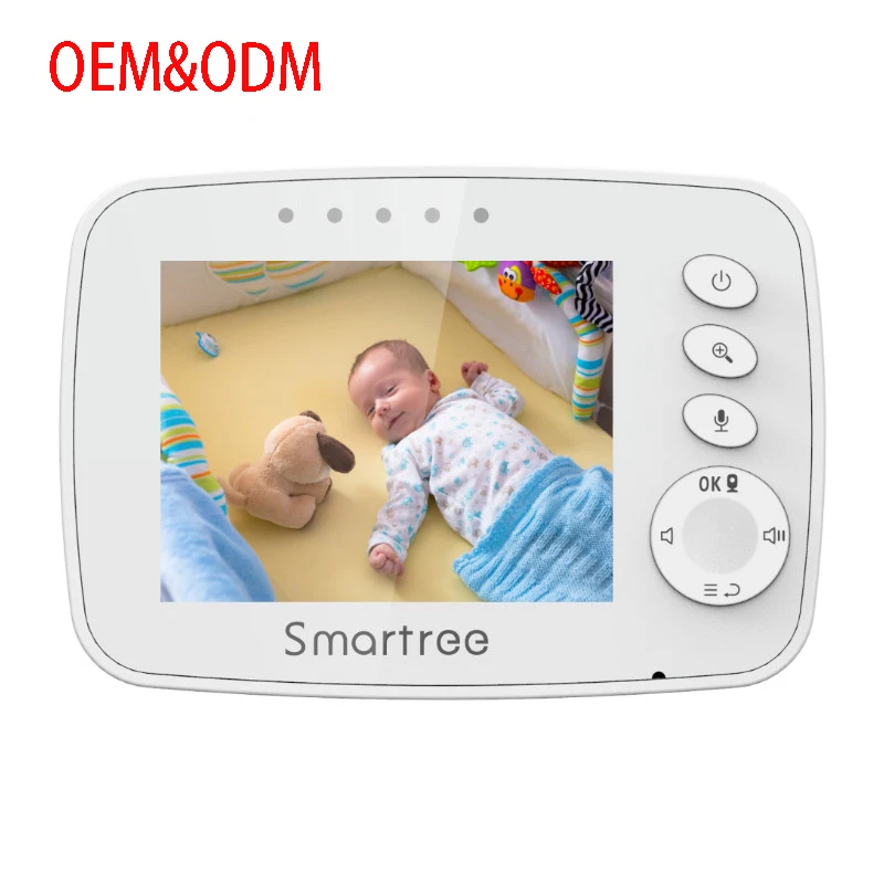 Multifunction digital audio child cry 3.2 inch video night vision infant optics temperature monitor for baby
