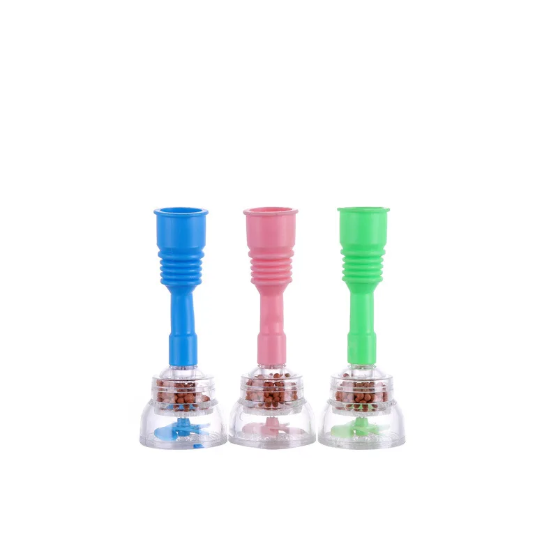 LLX760 Adjustable Faucet Filter Kitchen Water Filter Retractable Rotating with Maifan Stone Faucet Filter Tap Water Purifier