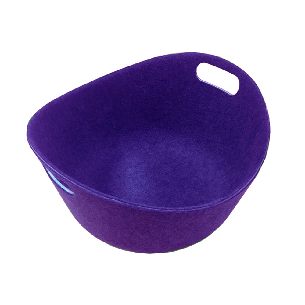 Factory Manufacturer Storage Box Industrial Laundry Storage Baskets Recycled Pet Felt Storage Boxes For Home Organizer
