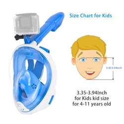 mask full face snorkel Diving Mask Underwater Anti Fog Full Face Snorkeling Mask Unisex Swimming Snorkel Diving Equipment