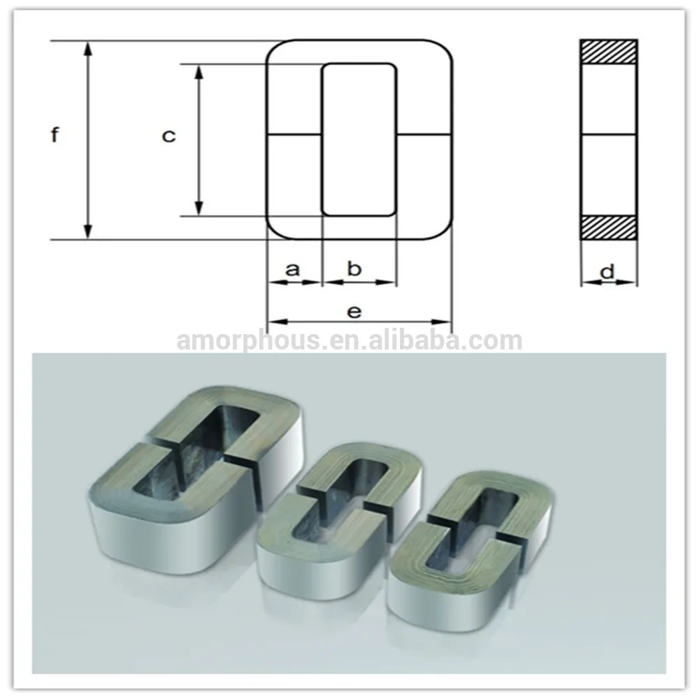 AMCC-800A Soft iron core amorphous cut transformer C core amcc-800A