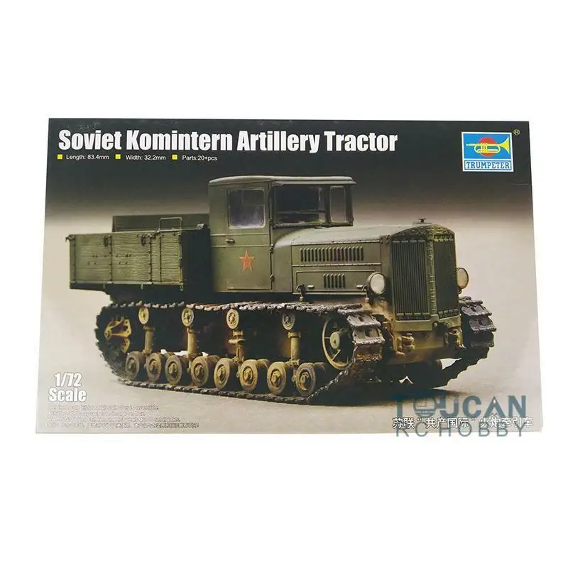 Trumpeter 07120 1/72 Soviet Komintern Artillery Tractor Assembly Model Kit DIY TH05612-ali6