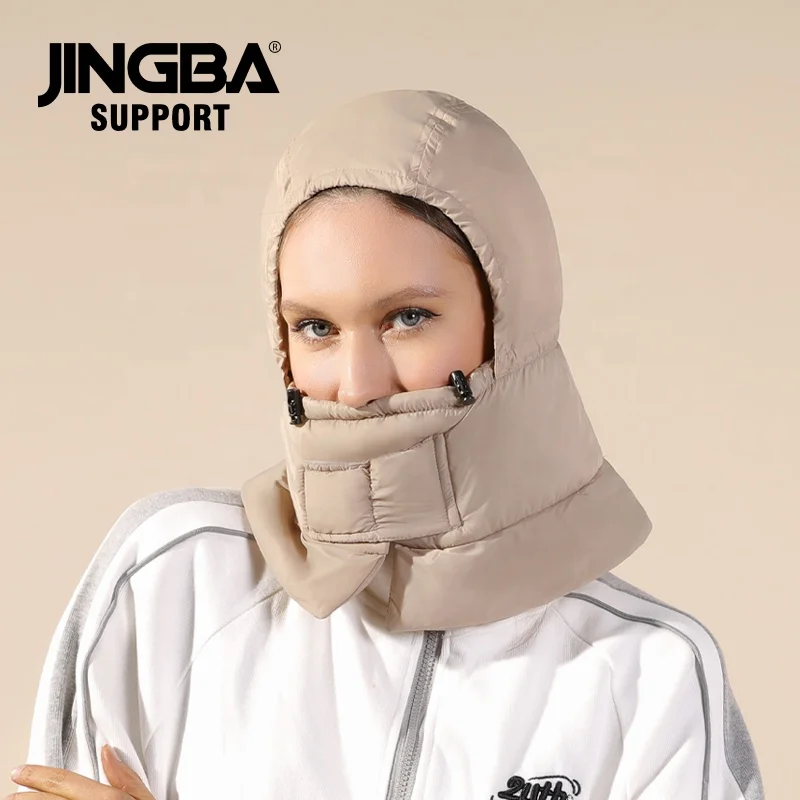 JINGBA Factory SupplyLight Warm Winter Climbing Cycling Adjustable Hat Helmet Liner Ear Neck Protector All-round Wrapper Scarf