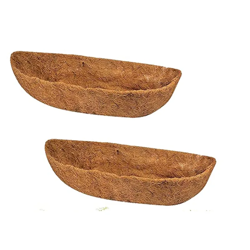 
Wall hanging basket natural coconut mat coco coir liner for trough planters 