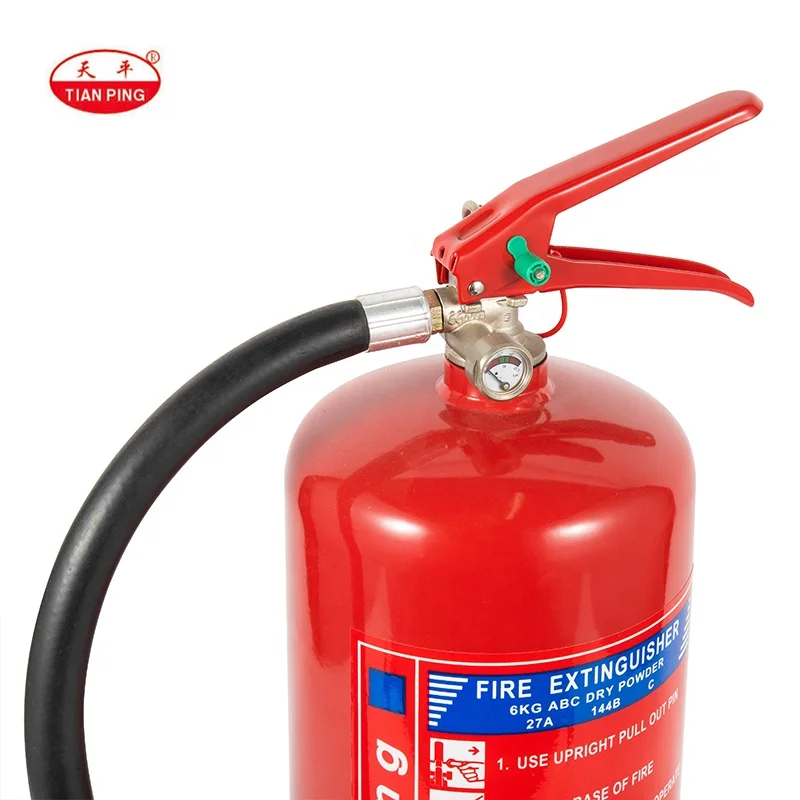 6kg  EN3 ABC powder fire extinguisher,  CE and  Kitemark