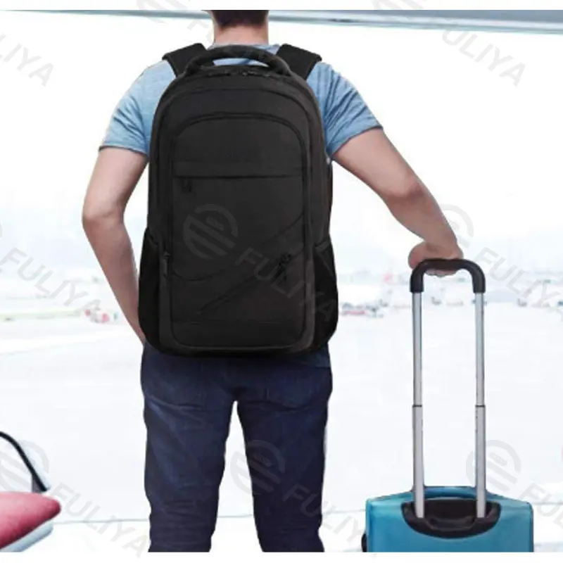 FULIYA Airplane Water Resistant Travel Laptop Shoulder Designer Office Business Anti-theft Laptop Backpack With Usb Port