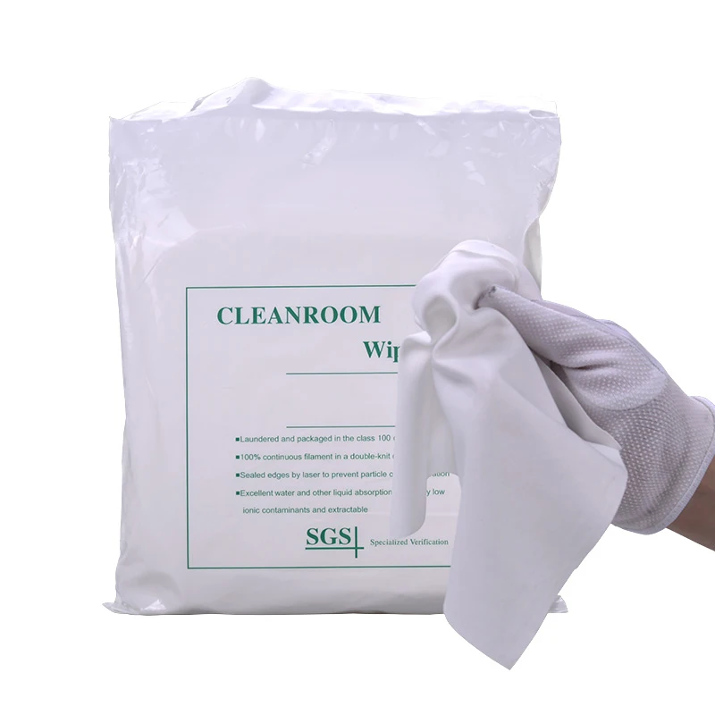 Industrial Cleaning Cloth Cleanroom Lint Free Polyester Wipers