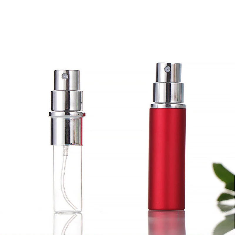 Empty 5ml Cosmetic Portable Travel Pocket Mini Round Container Aluminum Refillable Perfume Gift Spray Bottles