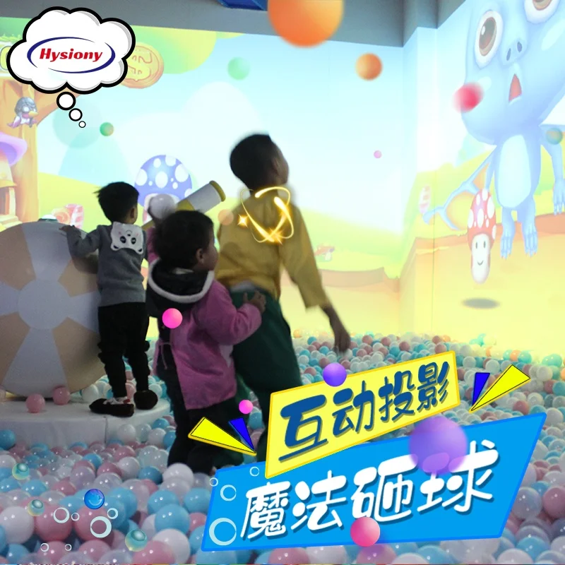 Manufacturer Wall Interact Projection Smashing Ball Holographic Projector Games