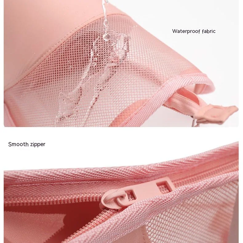 Storage Bags Waterproof Wholesale Large Capacity Mesh Make Up Pouch Travel Pouch Custom For Women Cosmetic Bags