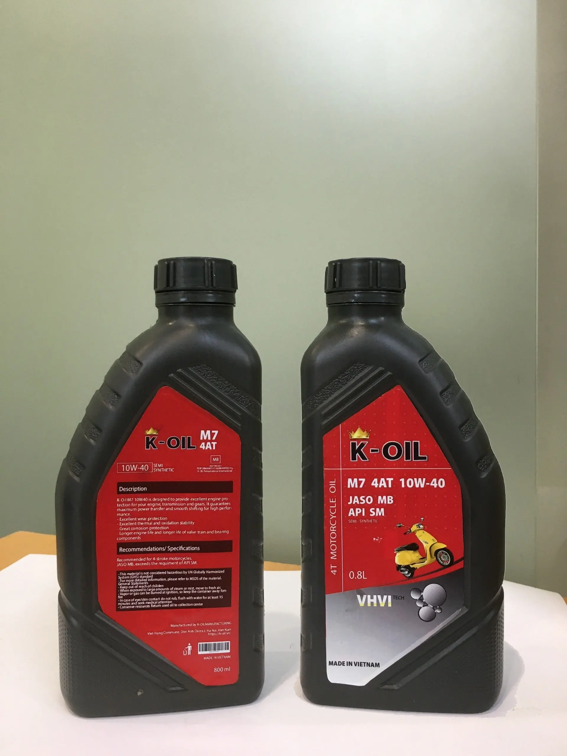 K-Oil M7 4AT моторное масло API SM 20W-40 JASO MB OEM полусинтетическое заводская цена для 4-тактных
