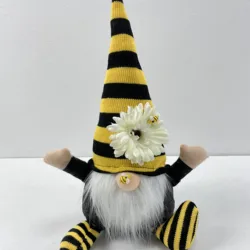 New Design and Hot Sale Bumble Bee Gnomes Plush in Welcome Pose Gnome Ornaments