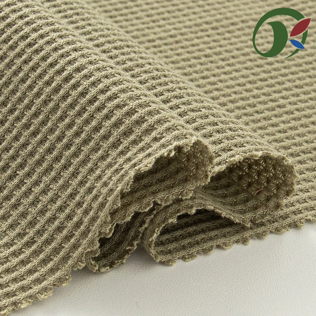 Multicolor color honeycomb 97%Polyester 3% spandex waffle weave knit abric