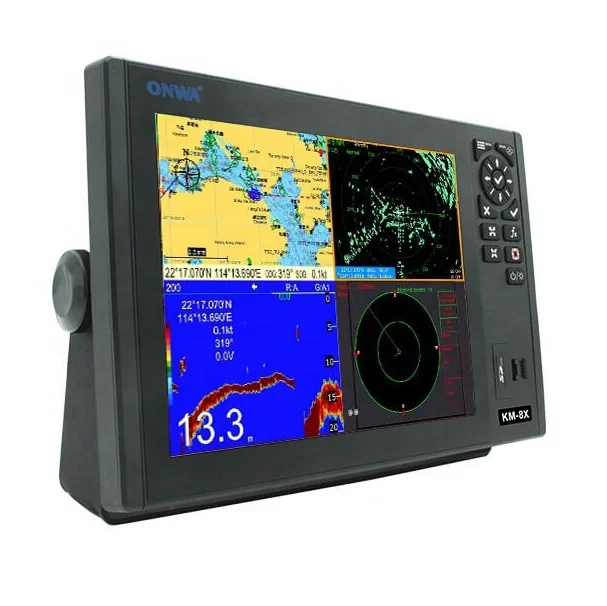 ONWA 12 дюймов KM-12X (новинка) 5-в-1 морские GPS + плоттер АИС класса B Fish Finder морской радар функция
