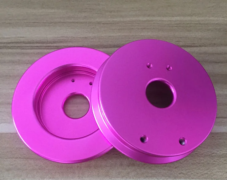 Cheap turning and milling CNC center anodized and sandblasted aluminum parts