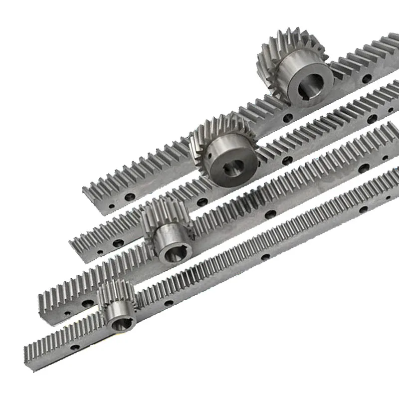 
China Supplier Helical gear rack Size 17X17 Hardness50 Gear Rack And Pinion Design For CNC Machine 