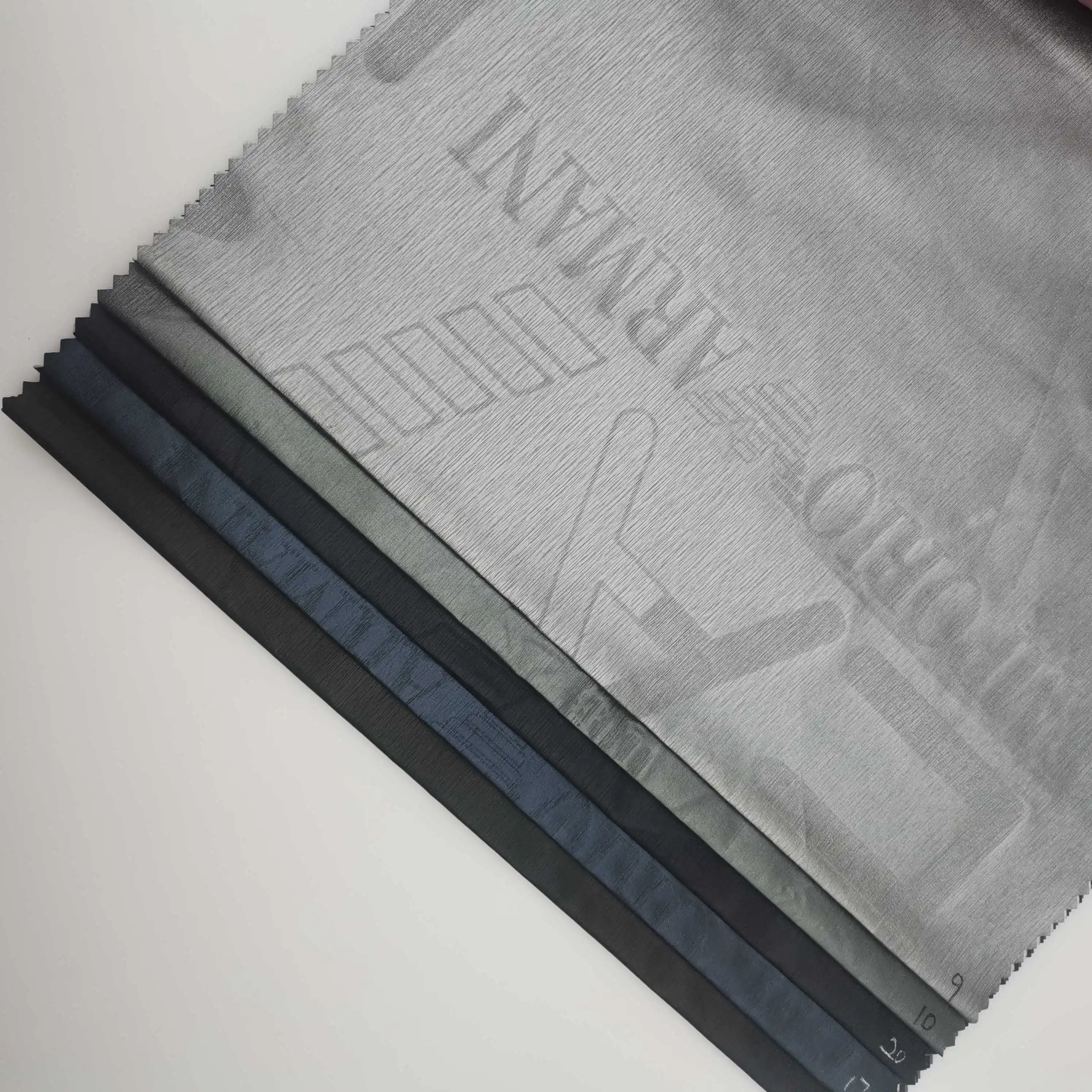 New fashion OEM customize tpu laminated fabric release paper printing fabric jacket foil stamping fabric bronzed
