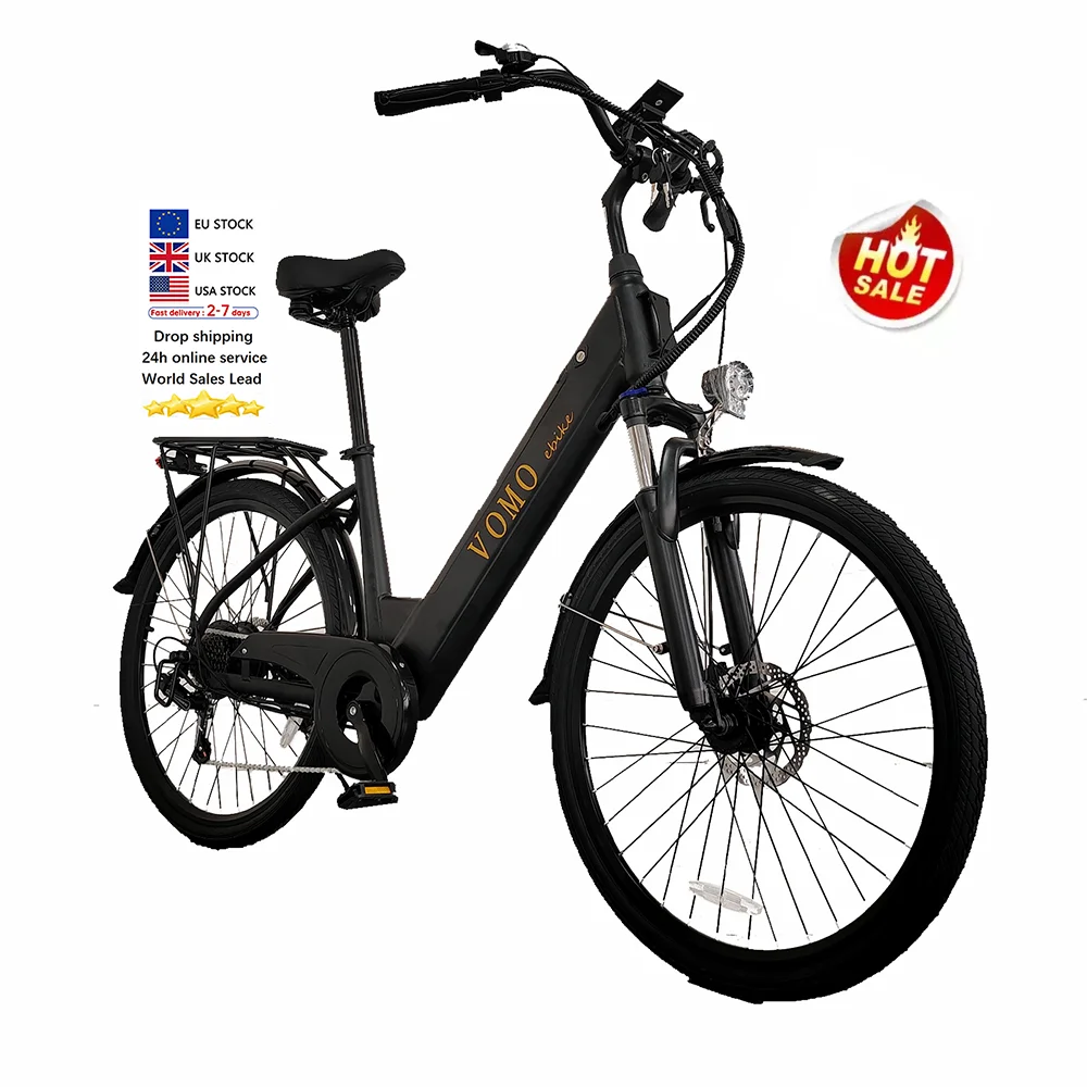 Skinny Spining Bike EU Warehouse CS20 VOMO Factory Direct Price Step Through Electric Tire Ebike 250w Motor