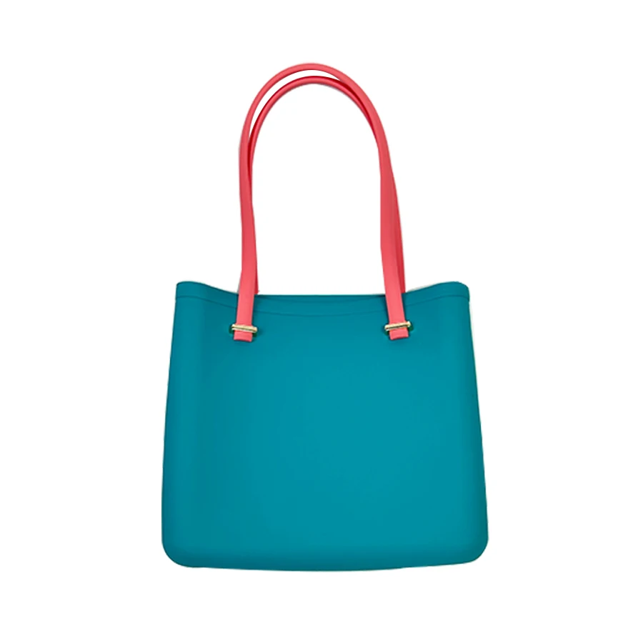 Super Large Capacity Beach Tote Bags for Women Waterproof Silicone Handbag Tote Shoulder Bag  for  Pool Picnic Camping Shopping