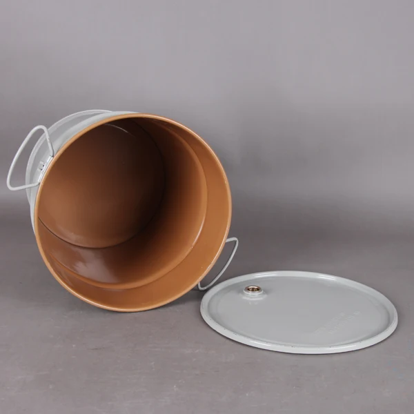 Chemical paint pail 18L empty metal tin printing metal bucket drum pail can containers