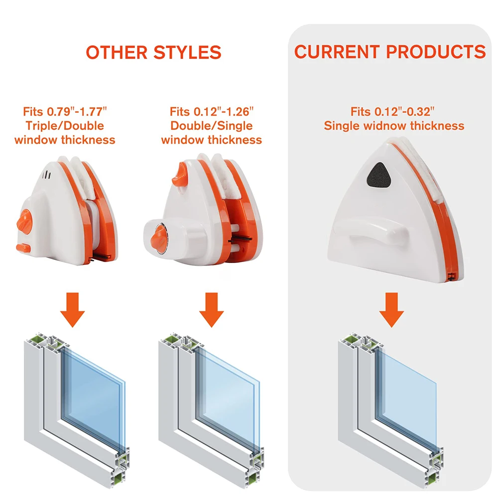 brush magnetic tube car double sided magnet sponge spray outside vacuum magnetic glass window cleaner