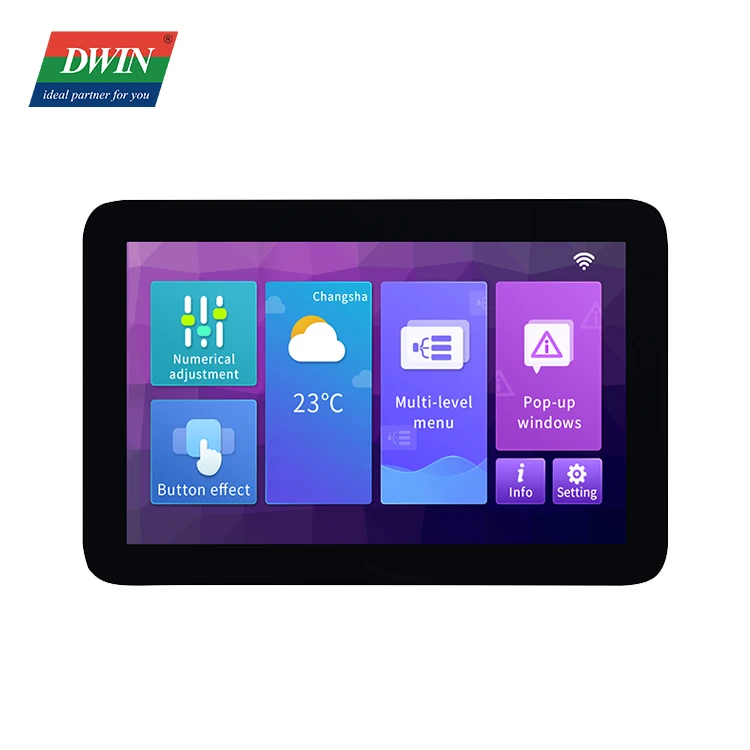 12.1 Inch LCD Module 1280*800 RS232/TTL HMI Smart UART 16.7M Colors TN TFT display Capacitive touch screen