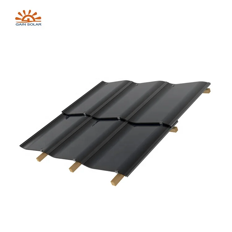 Manufacturer Hantile Curved Solar Roofing Slate Tiles Shingle Photovoltaic Solar Roof Tiles