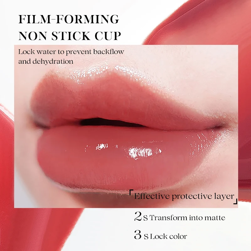 Stock spot Nude Lipstick Lip Gloss 2-In-1 Liquid Lipstick Dual Function Gloss Matte Long-Lasting Multipurpose Lipstick