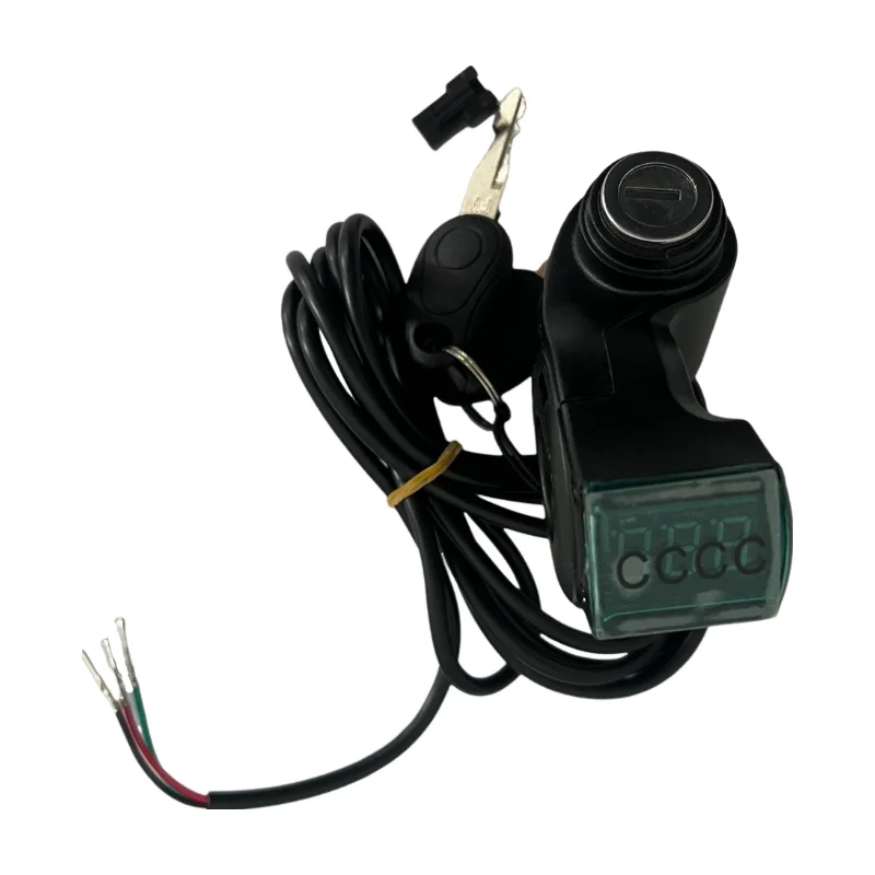 Electric scooter Throttle Digital Battery Voltage Display Switch Power with Key Lock scooter Battery Display Voltage Display