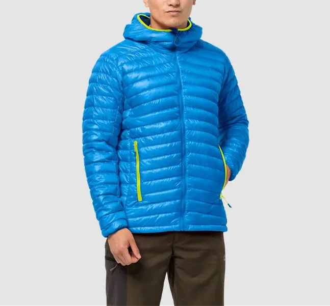  High Quality Insulated Puffer Breathable Packable Men Outdoor Windproof Sporty Coat Mountain Waterproof Down