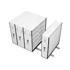 Office Archives Metal Compact Mobile Shelving High Density Storage Shelf 2300mm