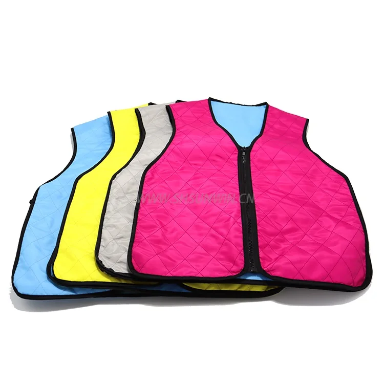 OEM Gel Ice Relaxing Health  For Outdoors Workers Building Sport Summer Cooling Vest with Ice packs