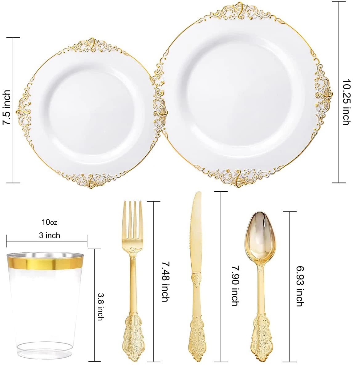 Розовое золото одноразовые чашки для вечеринки наборы салфеток посуда пластиковая тарелка свадьбы дня рождения