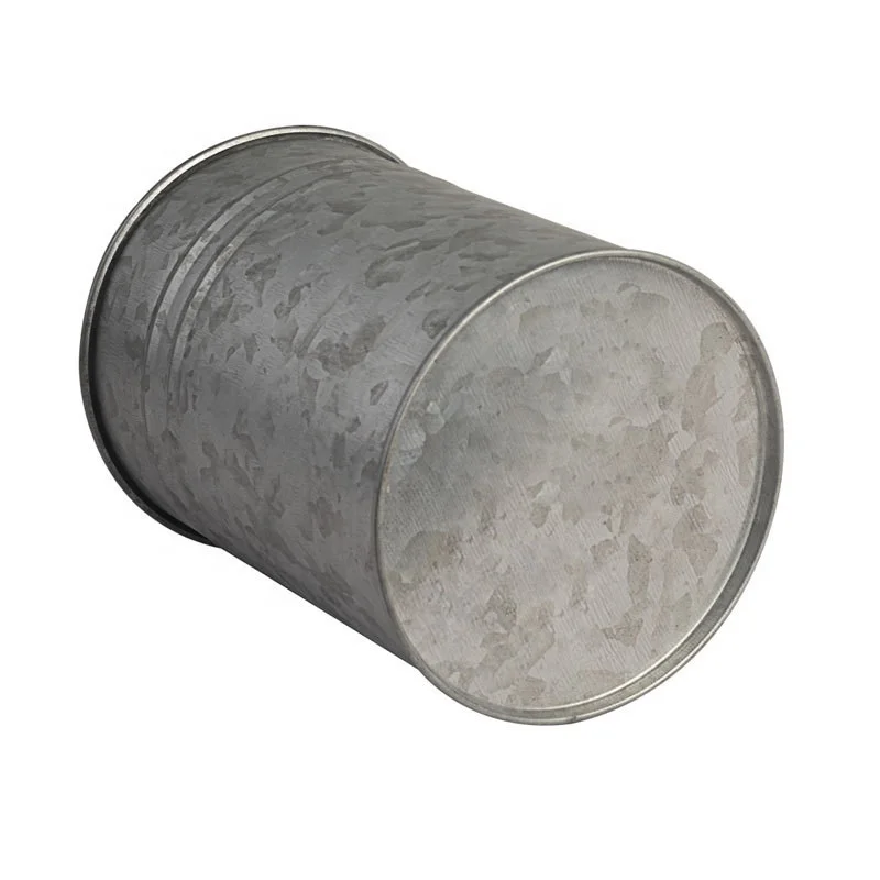 Открытый оцинкованное металлическое ведро Ваза Сад для цветов