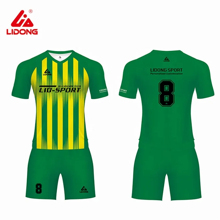 Fashion Soccer Team Wear Jersey Custom Football Kits Uniforme Soccer For Football Club