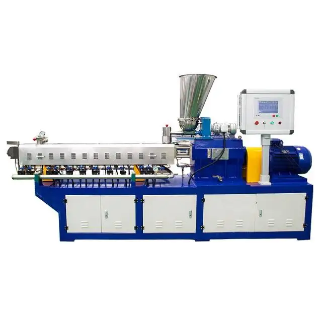 China Supplier Mini Small Twin Screw Laboratory Extruder Making Machines Puff Snacks Food Equipment