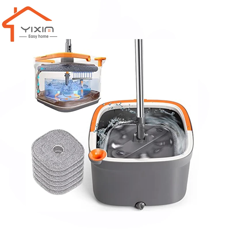 house cleaning microfibre 360 rotating mop hand wash free floor mop mop with bucket