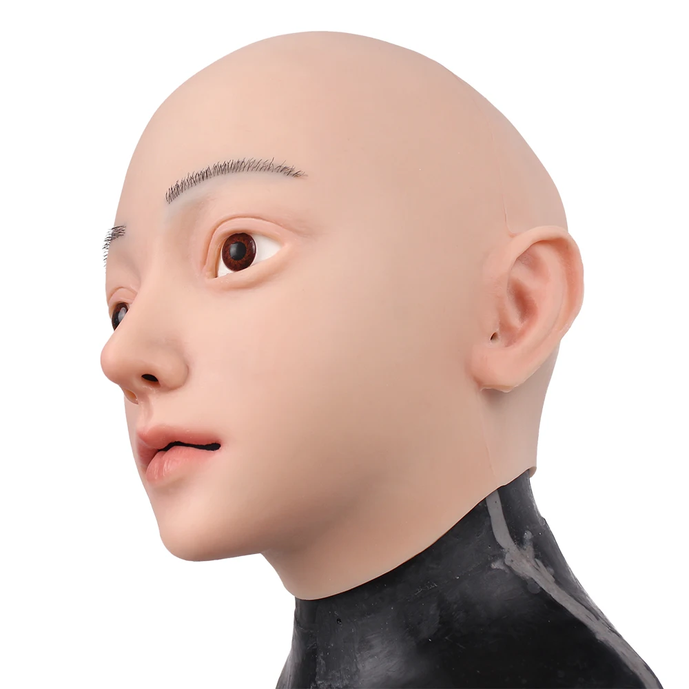 Female Bald Mannequin Head Professional Cosmetology Face Makeup Doll Head For Wig Making Display Hats Eyeglasses Wig Head