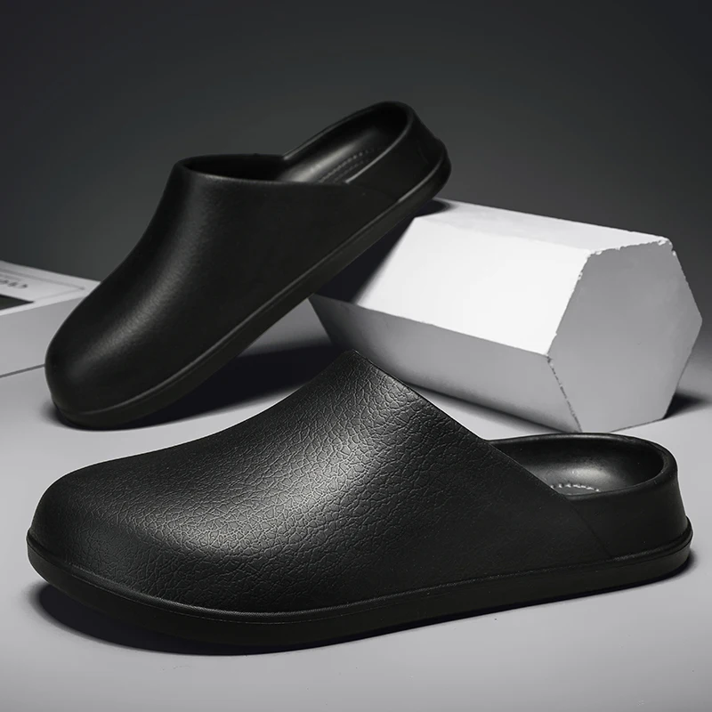 Customized Unisex Baotou Semi Mop Flat Outdoor Indoor Platform Soft Slippers Women Thick Platform Shoes