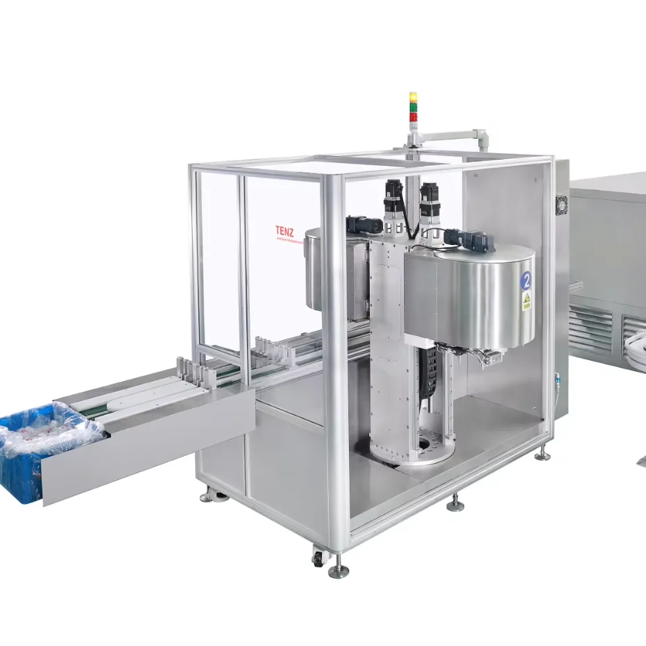 TENZ Fully Automatic Double Nozzle Filling Colling & Capping Machine Perfect for Soap Petroleum Jelly & Liquid Filling Processes