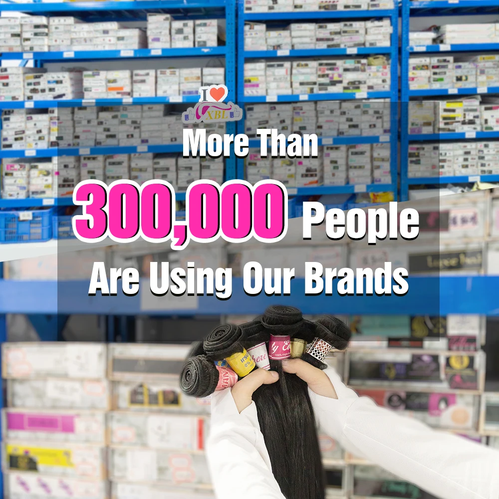 Оптовая продажа, натуральные бразильские человеческие волосы XBL, волнистые пучки с застежкой, необработанные поставщики волос с выравненной кутикулой