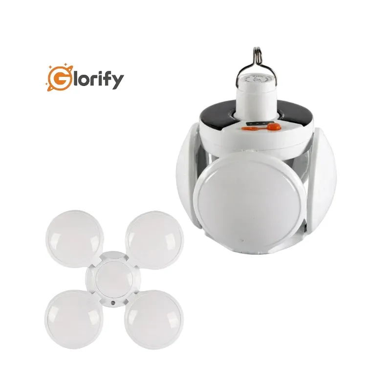 Multifunctional Portable Foldable Solar  LED bulb Energy Saving  Rechargeable solar Camping Lamp