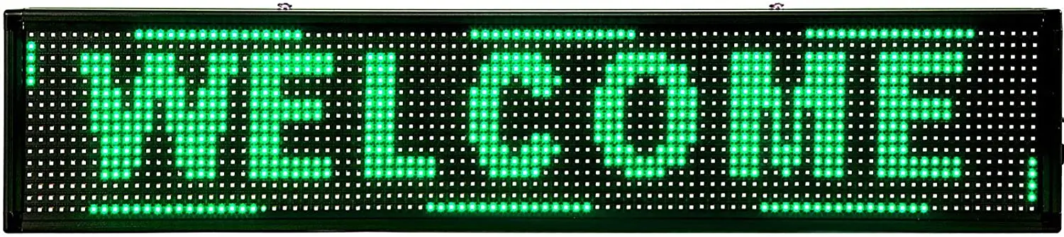 led Display Full Color LED Message Sign green p10 Led Display Programmable Led Banner Scrolling led Display for Advertising