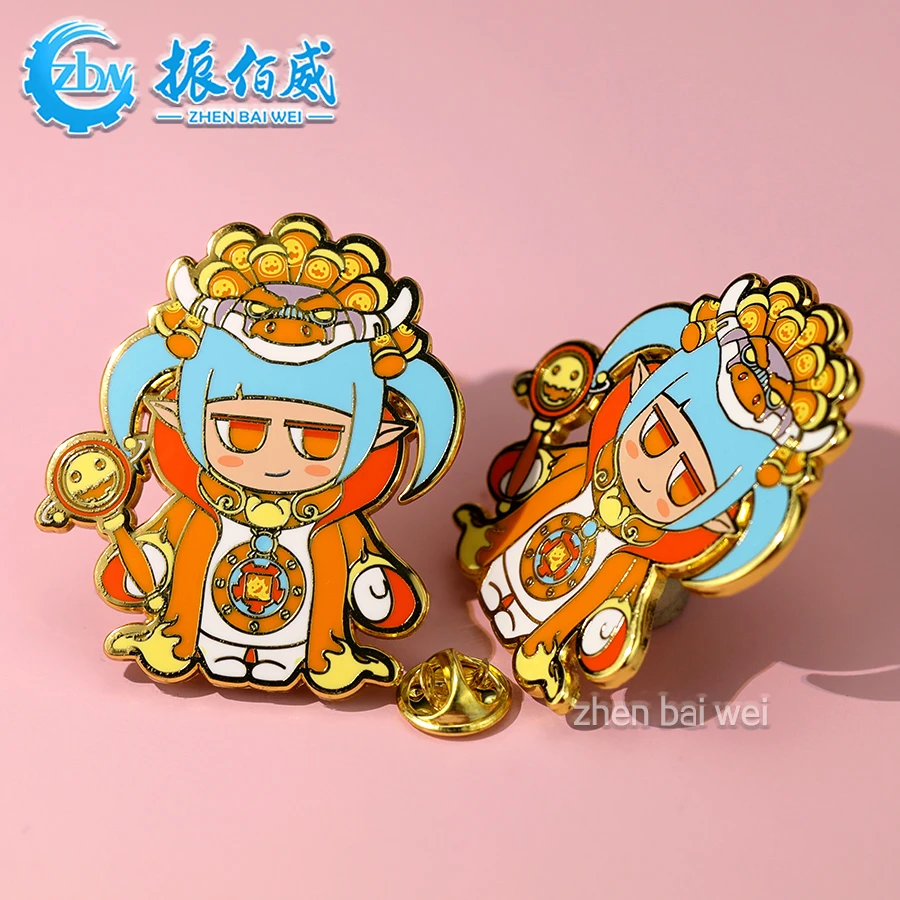 Chinese factory makes custom hard enamel lapel pins Star souvenir cartoon cartoon pin badge backing card