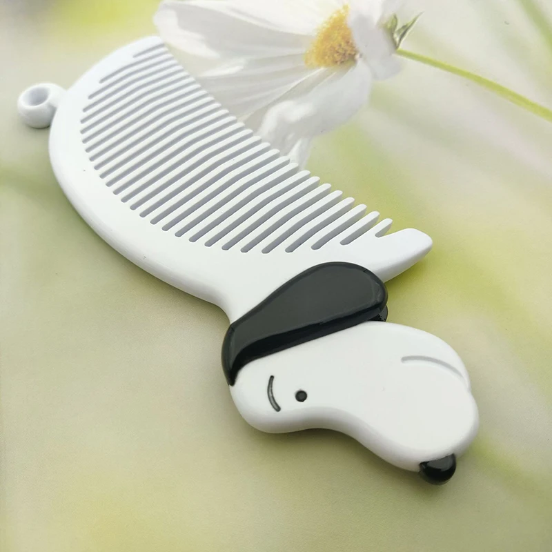 Korean acetic acid hairdressing comb anti-static mini dog wide tooth thickened comb exquisite portable washing comb